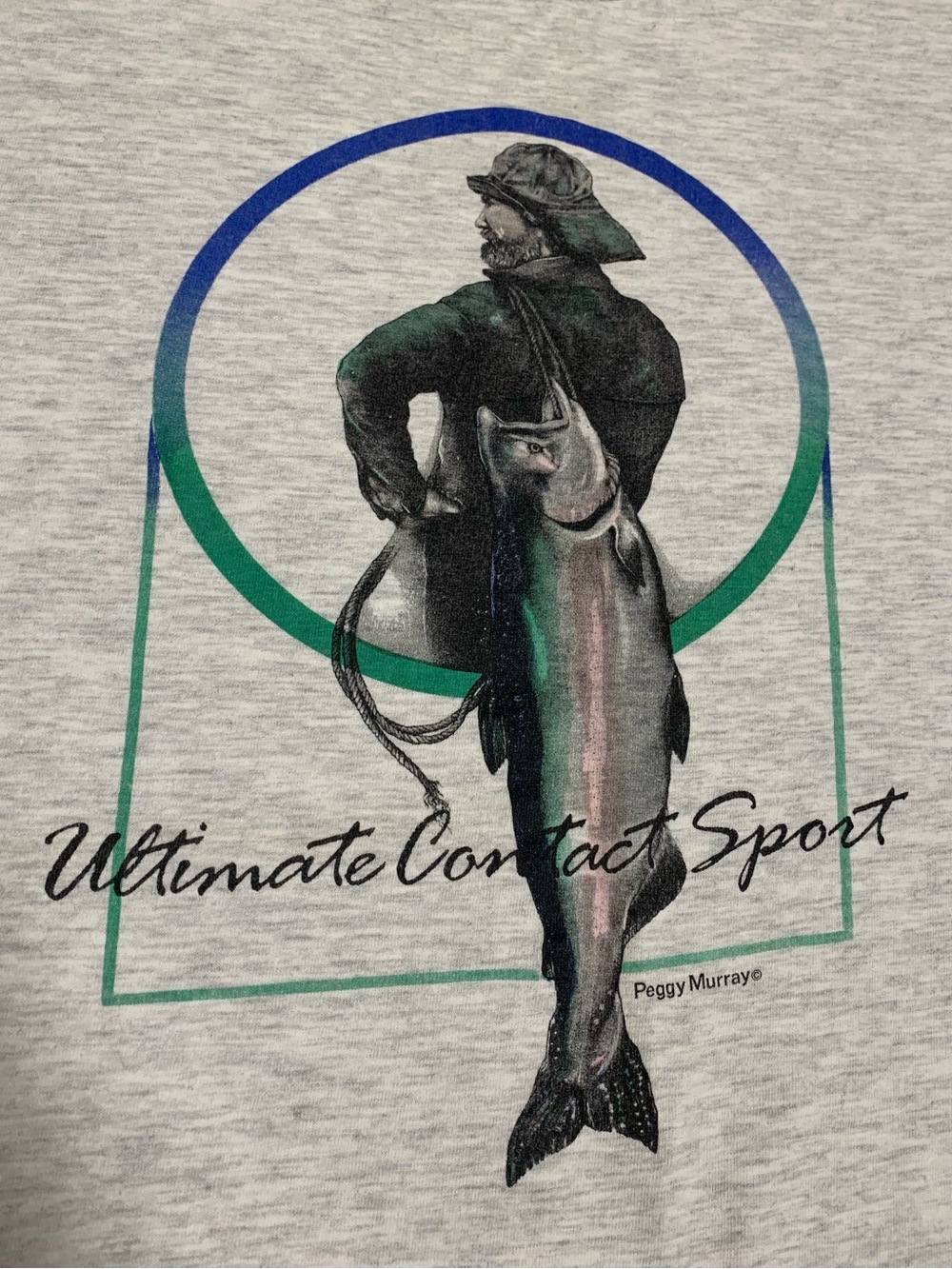 90's Peggy Murray Ultimate Contact Sport Single Stitch L T-Shirt Oneita USA MADE